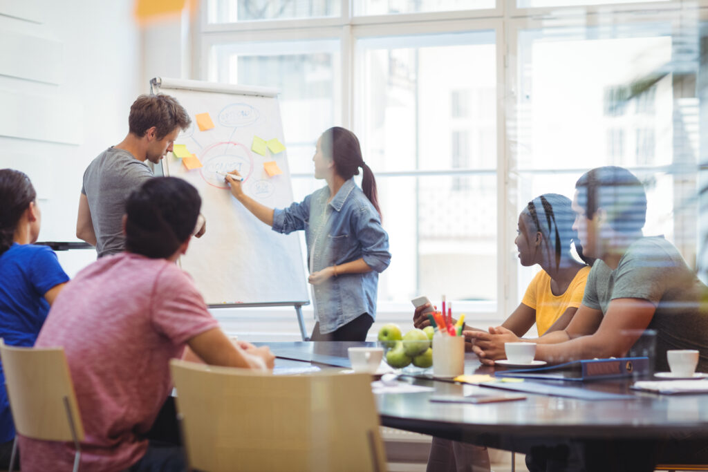 Reunião de negócios no empreendedorismo